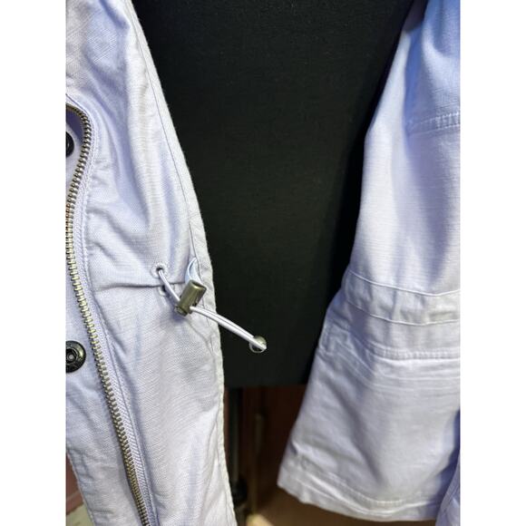 Lands End Jacket Large Womens Lavender Lightweight Hidden Hood Packable Zip Up - Picture 7 of 10